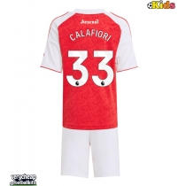 Arsenal Riccardo Calafiori #33 Replica Home Minikit 2025-26 Short Sleeve (+ pants)